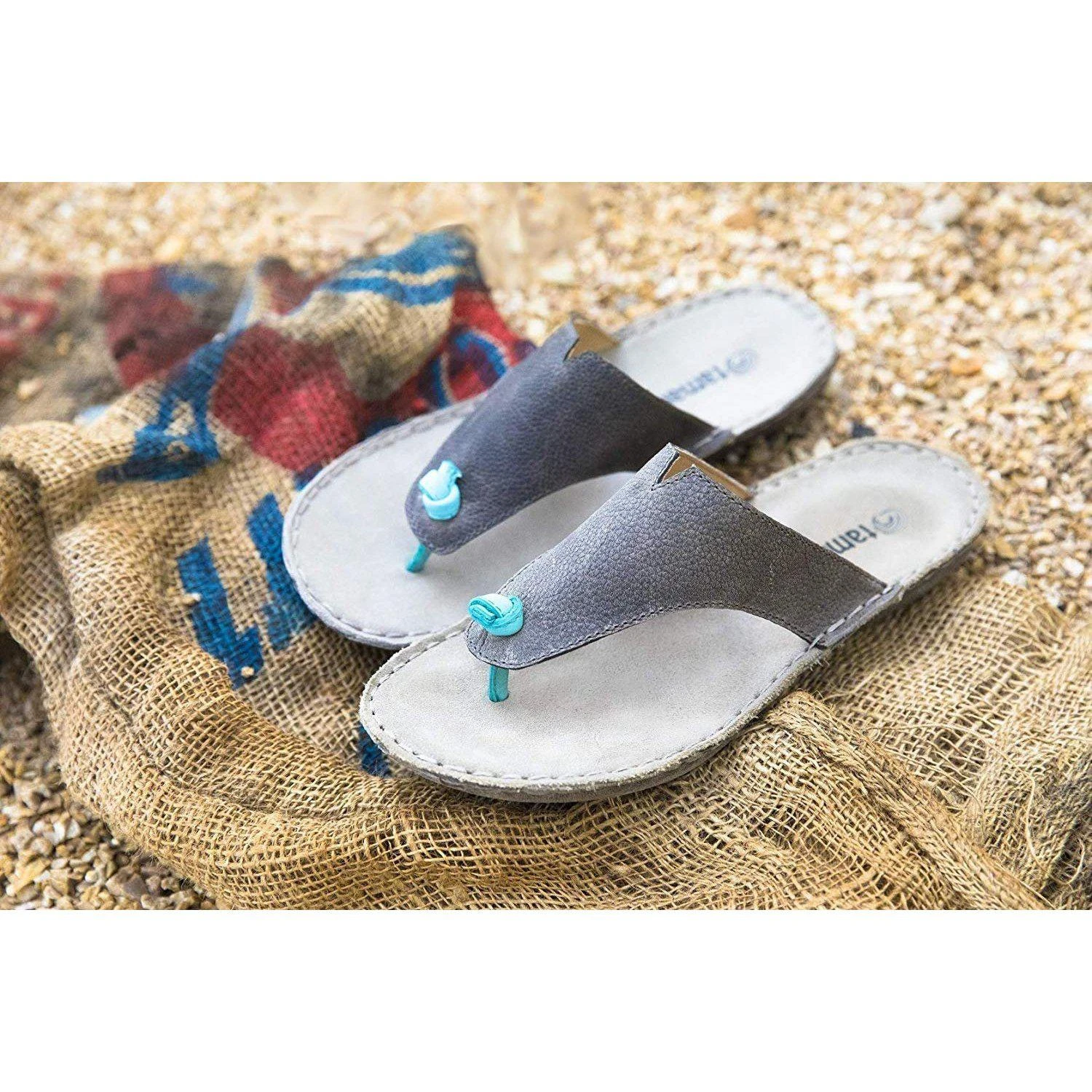 Tamarindo Beachcomber Sandal Women's Leather Softbed Flip Flop 8 Tamarindo Beachcomber Sandal Women's Leather Softbed Flip Flop - Image 6