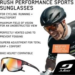 Julbo Rush Sunglasses W/REACTIV Or Spectron Lens 23 Julbo Rush Sunglasses W/REACTIV Or Spectron Lens -Favorite Wear medium 01483c90 c5f5 4438 9a43 3e4aae6a7289
