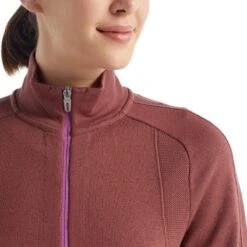 Icebreaker Merino Women's ZoneKnit Merino Long-Sleeve Half-Zip Top -Favorite Wear medium 0275e0e6 c95f 4ec8 b2f5 db92e47d46d8