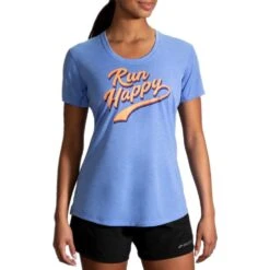 Brooks Women's Distance Graphic Short Sleeve Shirt -Favorite Wear medium 1d8b79c1 dad3 4ac8 8040 034889270475