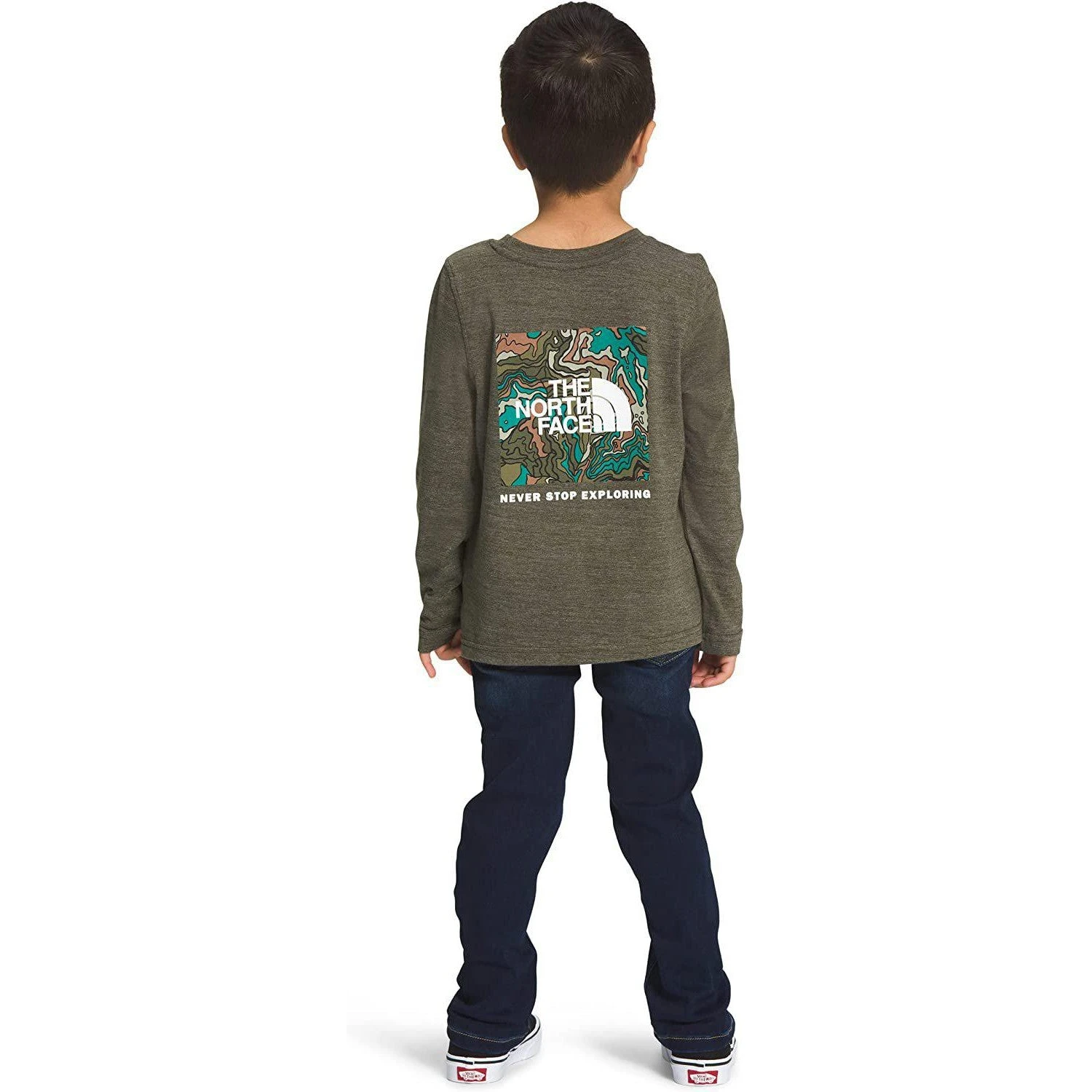THE NORTH FACE Kids' Long Sleeve Tri-Blend Graphic Tee 4 THE NORTH FACE Kids' Long Sleeve Tri-Blend Graphic Tee - Image 2
