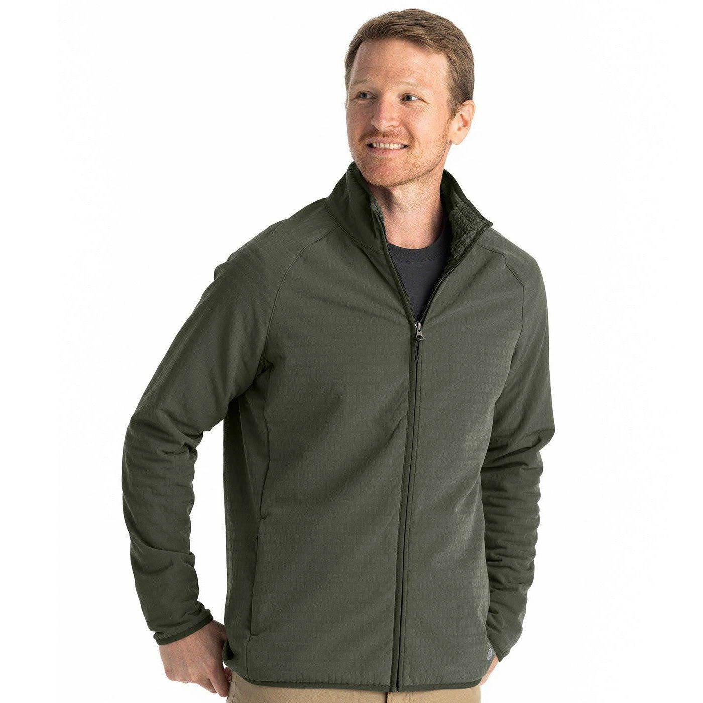 Free Fly Men's Gridback Fleece Jacket 3 Free Fly Men's Gridback Fleece Jacket