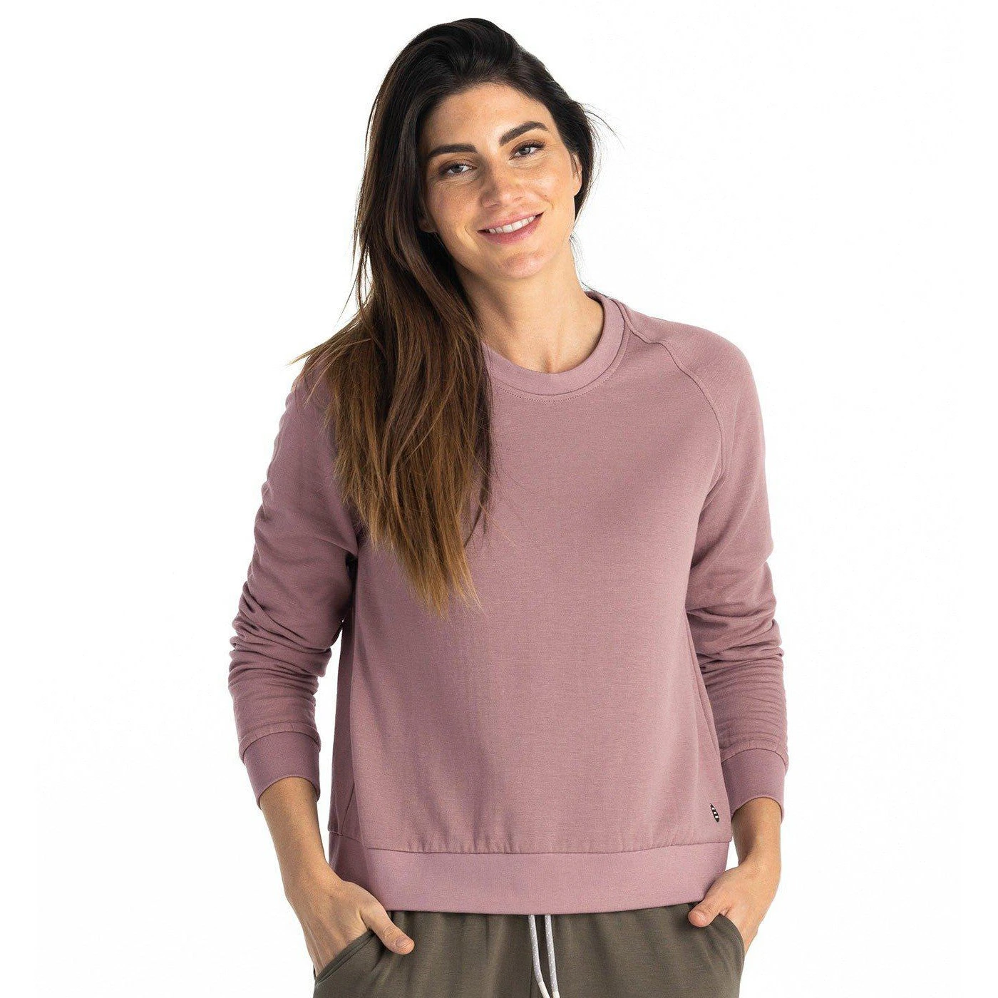Free Fly Women's Bamboo Lightweight Fleece Crew 5 Free Fly Women's Bamboo Lightweight Fleece Crew - Image 3