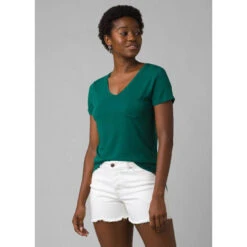 PrAna Women's Foundation Short Sleeve V-Neck Tee