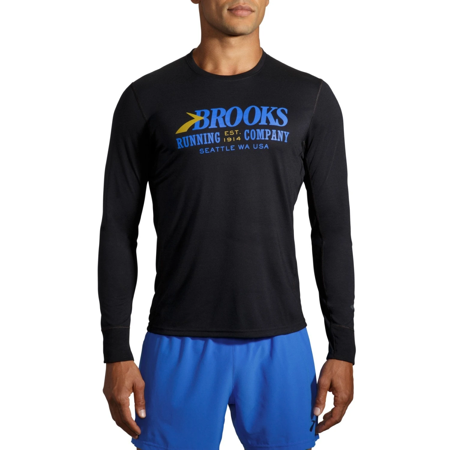 Brooks Men's Distance Graphic Long Sleeve 3 Brooks Men's Distance Graphic Long Sleeve