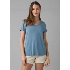 PrAna Women's Foundation Short Sleeve V-Neck Tee -Favorite Wear medium 3df0e884 fc2c 406e a5b3 fde4b62742a2