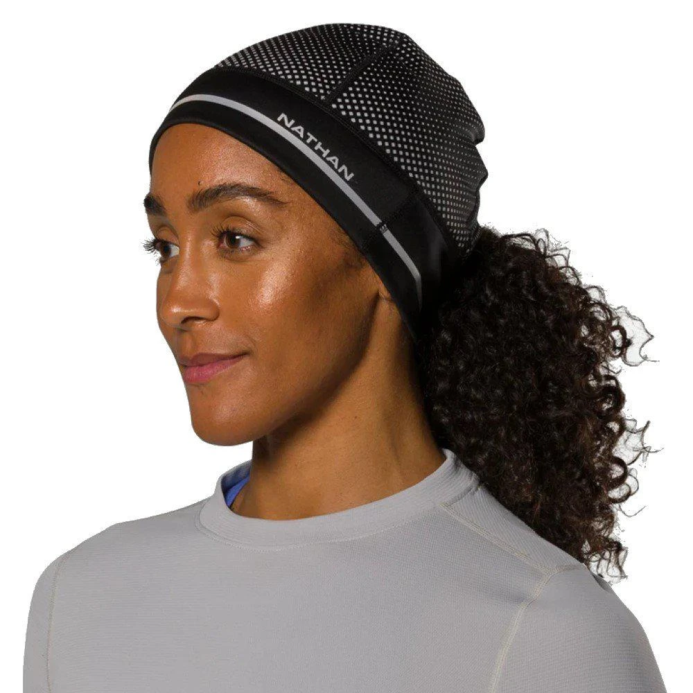 Nathan HyperNight Reflective Pony Tail Beanie 4 Nathan HyperNight Reflective Pony Tail Beanie - Image 2
