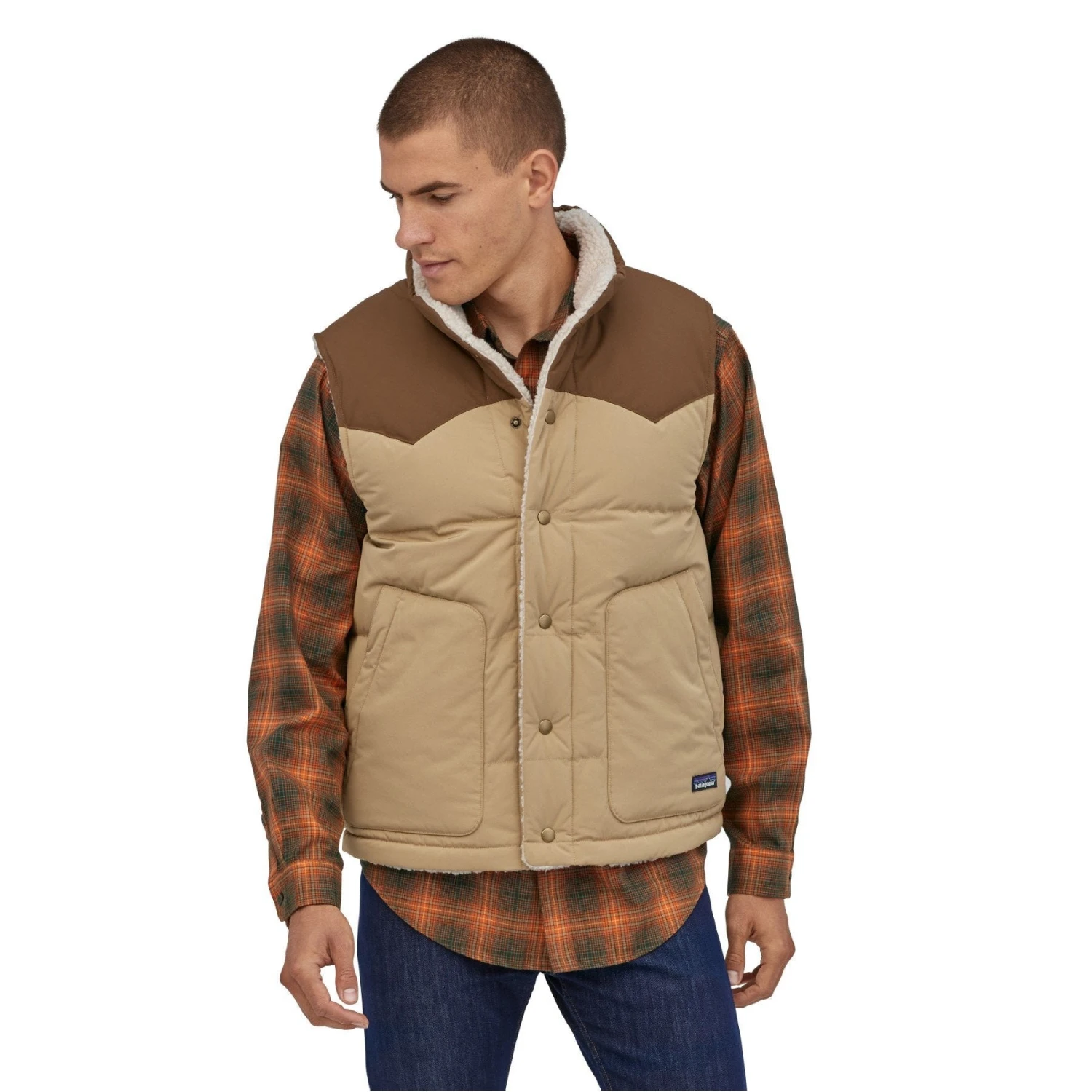 Patagonia Men's Reversible Bivy Down Vest 6 Patagonia Men's Reversible Bivy Down Vest - Image 4