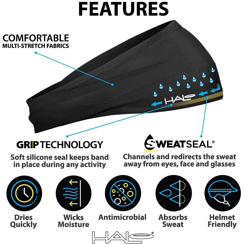 Halo Headband AIR Series Bandit 4" Unisex Headband 4 Halo Headband AIR Series Bandit 4" Unisex Headband - Image 2