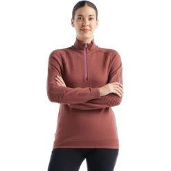 Icebreaker Merino Women's ZoneKnit Merino Long-Sleeve Half-Zip Top -Favorite Wear medium 56420a7d 7e03 4265 87b6 a6dd3d7577c3