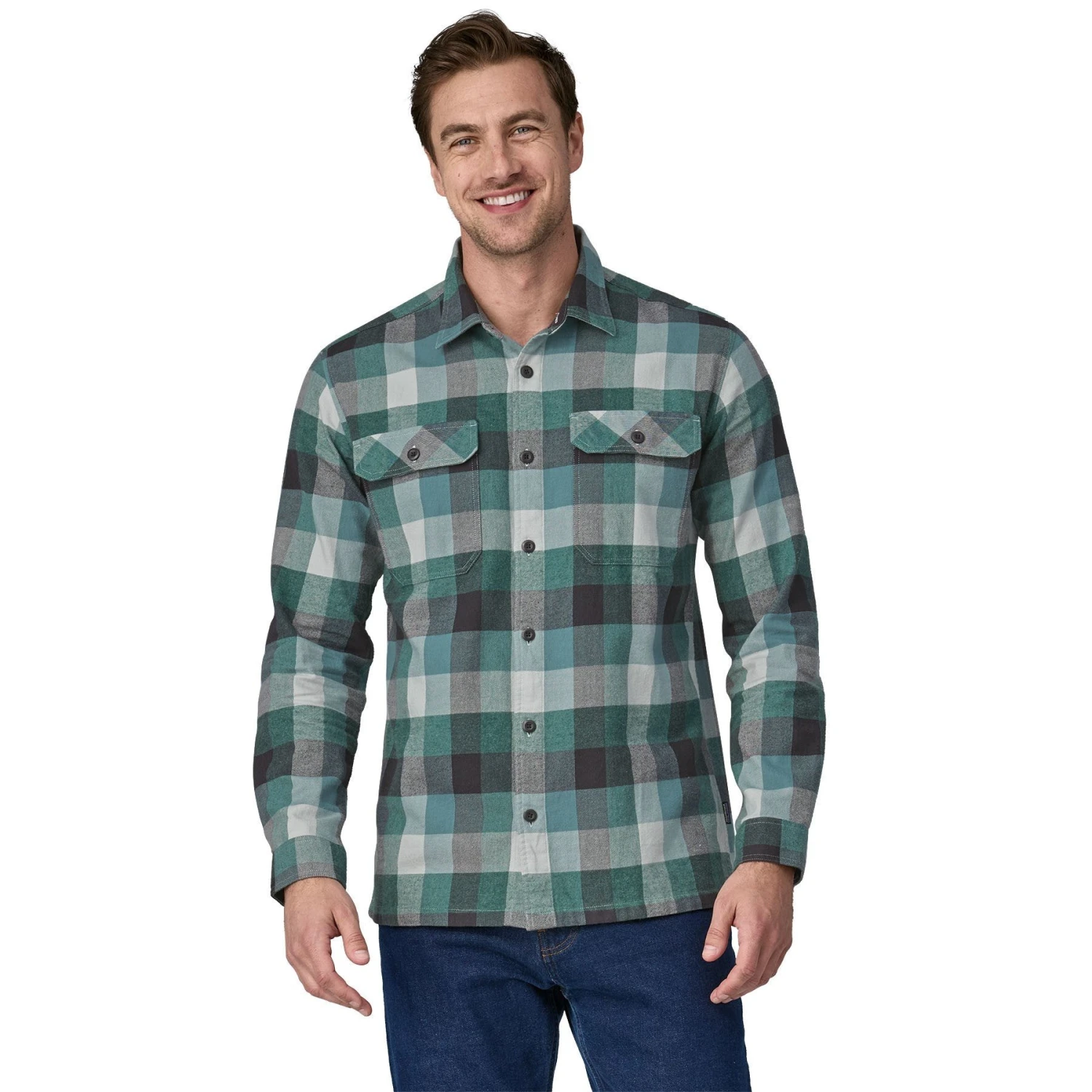 Patagonia Men's Long-Sleeved Organic Cotton Midweight Fjord Flannel Shirt 4 Patagonia Men's Long-Sleeved Organic Cotton Midweight Fjord Flannel Shirt - Image 2