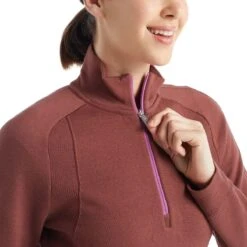 Icebreaker Merino Women's ZoneKnit Merino Long-Sleeve Half-Zip Top -Favorite Wear medium 5b143dec 5e46 49ef 9ee5 4bccd99d8faa