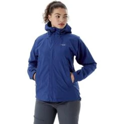 Rab Women's Downpour Eco Waterproof Breathable Jacket For Hiking And Climbing -Favorite Wear medium 619a75f0 07b1 4bce ad1f 173ac807c383