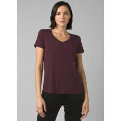 PrAna Women's Foundation Short Sleeve V-Neck Tee -Favorite Wear medium 6e715ba1 5ec7 4ffe 8891 4c946486cc66