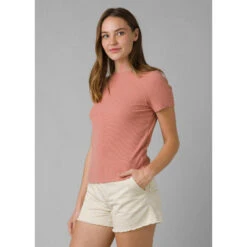 PrAna Women's Foundation Rib Tee -Favorite Wear medium 7aaf17f1 b8e6 4998 97ba 749129ae8b87