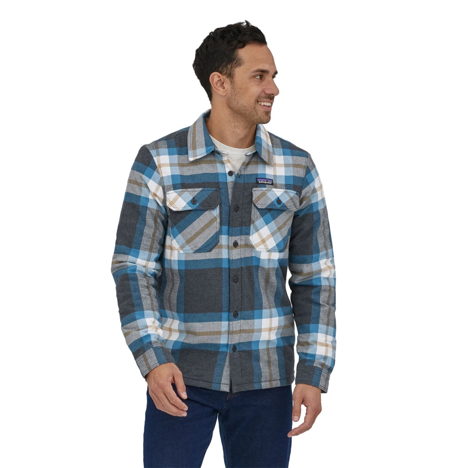 Patagonia Men's Insulated Organic Cotton Midweight Fjord Flannel Shirt 4 Patagonia Men's Insulated Organic Cotton Midweight Fjord Flannel Shirt - Image 2