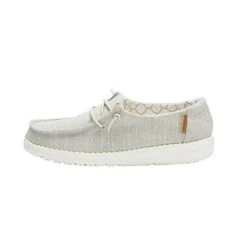 Hey Dude Kids Girl's Wendy Youth Linen Loafer -Favorite Wear medium 83be499d 1c63 4c6d aa57 a8ede30fcc4e