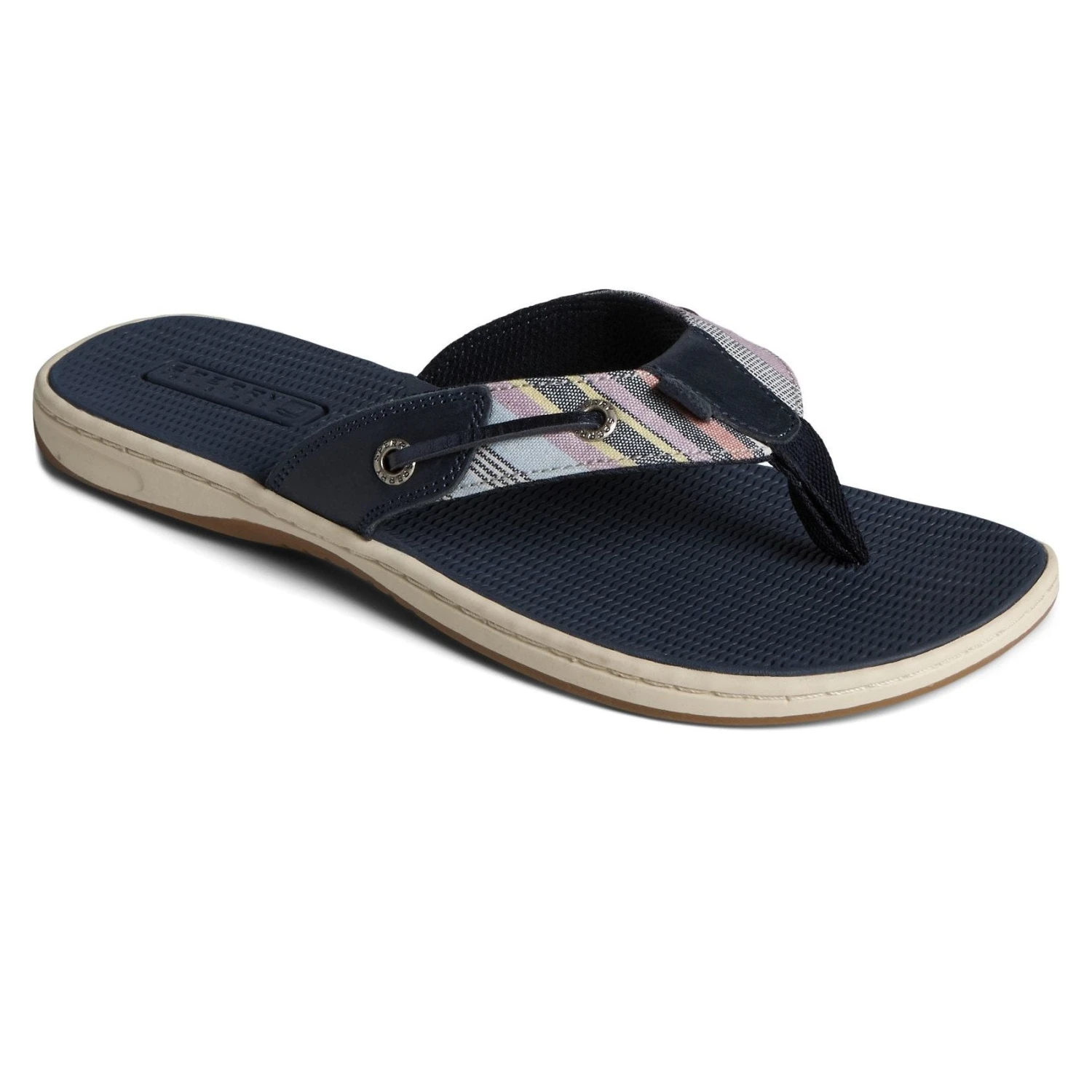 Sperry Women's Seafish Chambray Striped Sandal 3 Sperry Women's Seafish Chambray Striped Sandal
