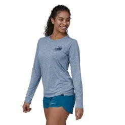 Patagonia Women's Long-Sleeved Capilene® Cool Daily Graphic Shirt -Favorite Wear medium 976abe06 dd4c 4b28 8d51 7d9af8b4ae84