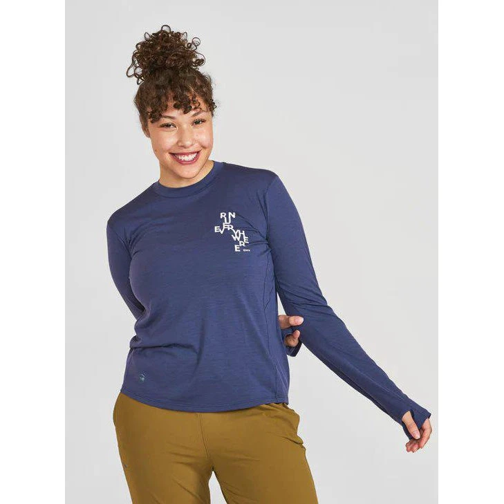 Janji Women's Repeat Merino Tech Long Sleeve Tee 3 Janji Women's Repeat Merino Tech Long Sleeve Tee