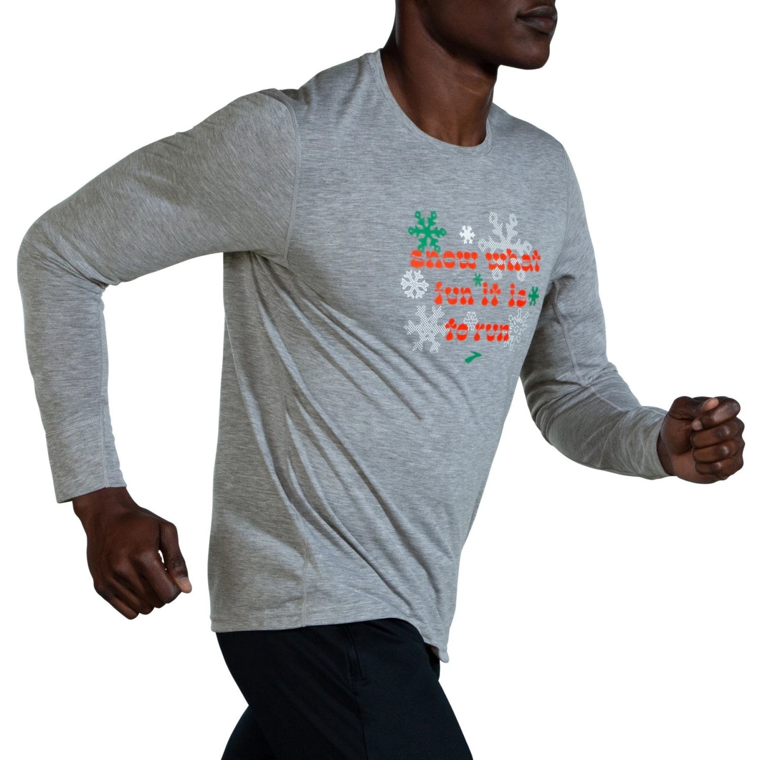 Brooks Men's Distance Graphic Long Sleeve 17 Brooks Men's Distance Graphic Long Sleeve - Image 15