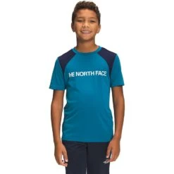 The North Face Boy's Kids' Printed S/S Never Stop Tee 16 The North Face Boy's Kids' Printed S/S Never Stop Tee -Favorite Wear medium b89991ba 9ca5 473c bf6b c47357bbb5e1