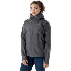 Rab Women's Downpour Eco Waterproof Breathable Jacket For Hiking And Climbing -Favorite Wear medium bf0268ba 447a 4b07 b703 a3b8e1f8fef0