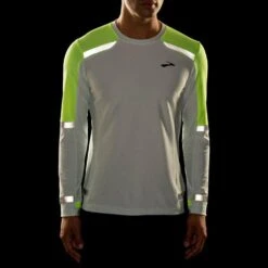 Brooks Men's Carbonite Long Sleeve Running Shirt -Favorite Wear medium d02b3164 e847 4e84 930b 73e632bcdeb0