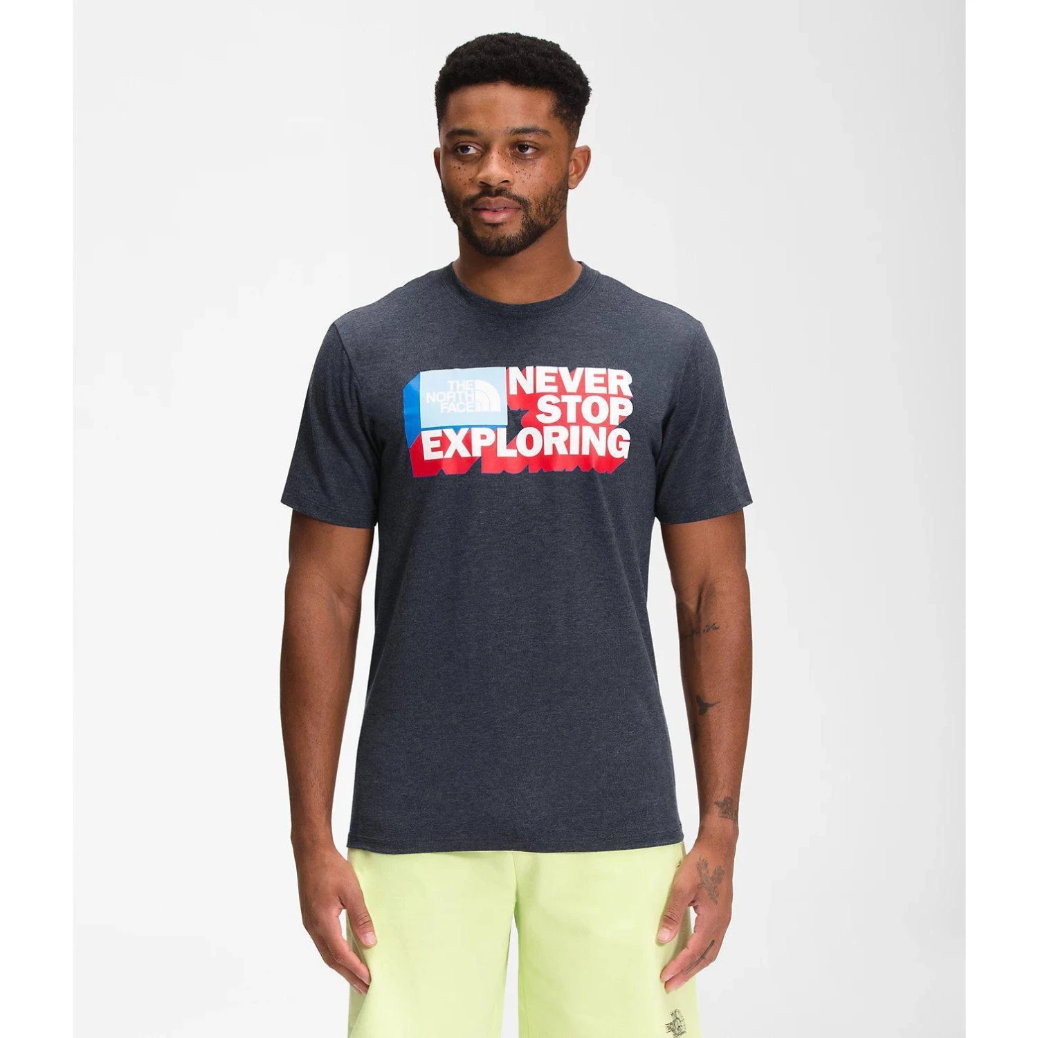 The North Face Men's Americana Tri-Blend Short Sleeve Tee 4 The North Face Men's Americana Tri-Blend Short Sleeve Tee - Image 2
