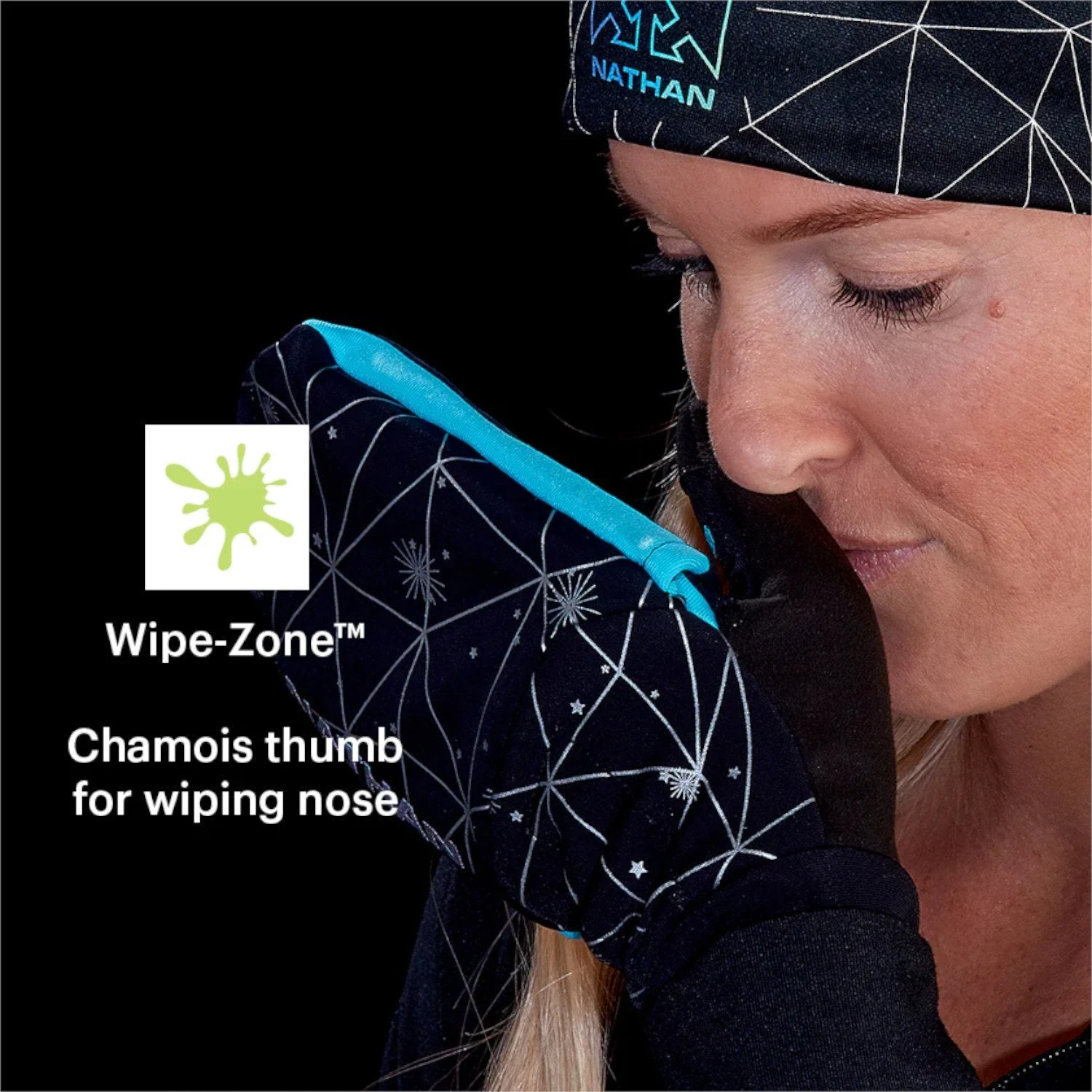 Nathan Women's HyperNight Reflective Convertible Glove/Mitt 4 Nathan Women's HyperNight Reflective Convertible Glove/Mitt - Image 2